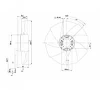 Осевой вентилятор ebmpapst A1G250AH3752
