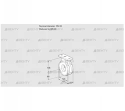 BVG65/40W05 (88300153) Дроссельная заслонка Kromschroder