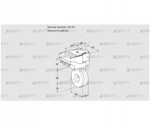 IBA40/32Z05/40A2A (88301333) Дроссельная заслонка Kromschroder