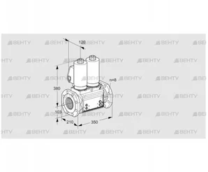 VCS8T100A05NNWSLB/PPMM/PPMM (88204009) Сдвоенный газовый клапан Kromschroder