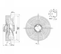 Осевой вентилятор ebmpapst S4E350AN1943
