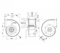 Центробежный вентилятор ebmpapst G4D180BD2816