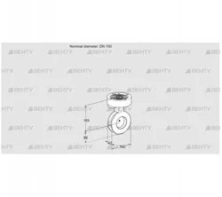 BVGF100Z05 (88300005) Дроссельная заслонка Kromschroder