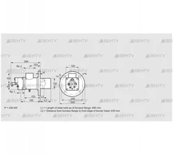 BIO 100KB-450/435-(41)E (84012156) Газовая горелка Kromschroder