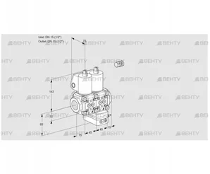 VCD1E15R/15R05ND-25WL/PPPP/PPPP (88106629) Регулятор давления Kromschroder