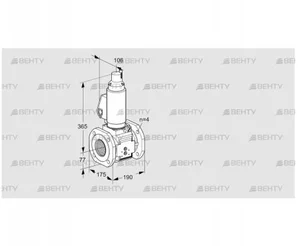 VAS6T65A05LQSLB/PP/PP (88203766) Газовый клапан Kromschroder