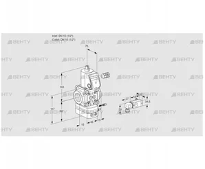 VAG115R/NWBE (88007059) Газовый клапан с регулятором соотношения Kromschroder