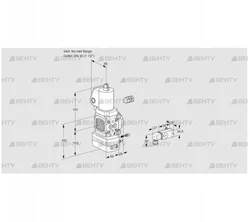 VAG2-/40R/NWSLAE (88032860) Газовый клапан с регулятором соотношения Kromschroder