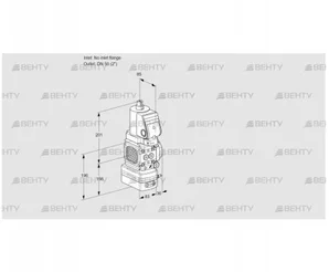 VAV3T-/50N/NQSRAK (88025957) Газовый клапан с регулятором соотношения Kromschroder