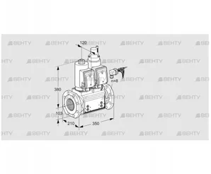 VCS8100F05NLQGRB/PPPP/PPPP (88207348) Сдвоенный газовый клапан Kromschroder