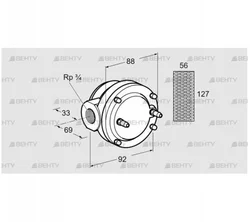 GFK 20R10-6 (81936190) Газовый фильтр Kromschroder