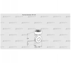 BVAF125Z05 (88300027) Дроссельная заслонка Kromschroder