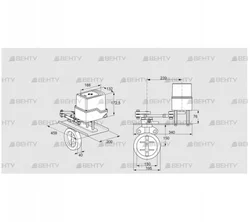 IDR150Z03D650GDW/50-30W20E (88303315) Дроссельная заслонка Kromschroder