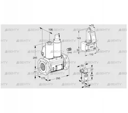 VCS665F05NLWL3E/PPZ-/P3PP (88204210) Сдвоенный газовый клапан Kromschroder