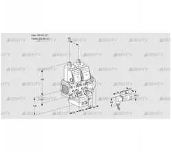 VCH3T50N/50N05FNHAVQR/MMMM/PP-3 (88106966) Клапан с регулятором расхода Kromschroder