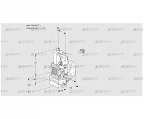 VAG2E50R/40F05FGEWR/PP/PP (88102283) Газовый клапан с регулятором соотношения Kromschroder