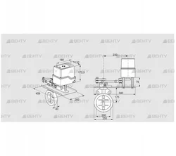 IDR200Z03D350GDW/50-30Q20E (88303515) Дроссельная заслонка Kromschroder