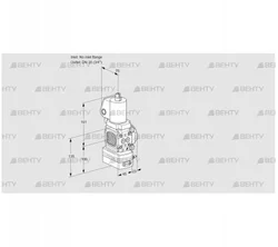 VAH1T-/20N/NQSLAA (88031265) Клапан с регулятором расхода Kromschroder