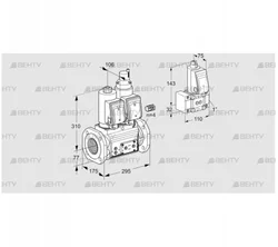 VCS665F05NLWGR3E/PPPP/PPZ- (88206705) Сдвоенный газовый клапан Kromschroder