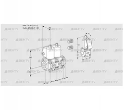 VCS3E40R/40R05NNWL3/PPZS/PPPP (88103261) Сдвоенный газовый клапан Kromschroder