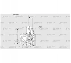 VAD3E50F/40R05D-100VWR/PP/PP (88106234) Газовый клапан с регулятором давления Kromschroder